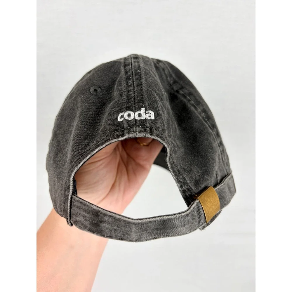 Otto Cap Everyone Is A Maker Coda Baseball Hat Washed Black Dad Cap adjustable